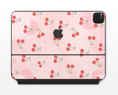 Lux Skins Magic Keyboard Cute Cherry Pattern iPad Pro 13" (M4) Skins - Pattern Fruits Skin