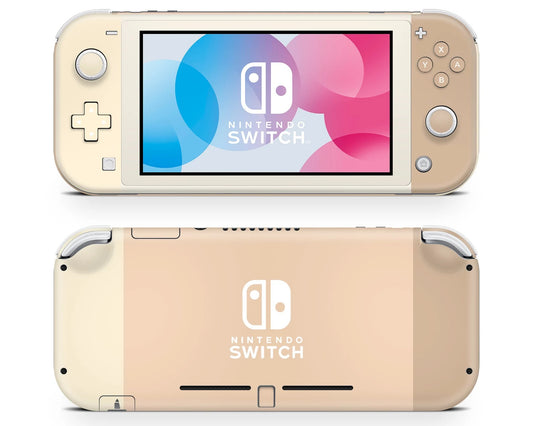 Creme Caramel Retro Color Block Nintendo Switch Lite Skin