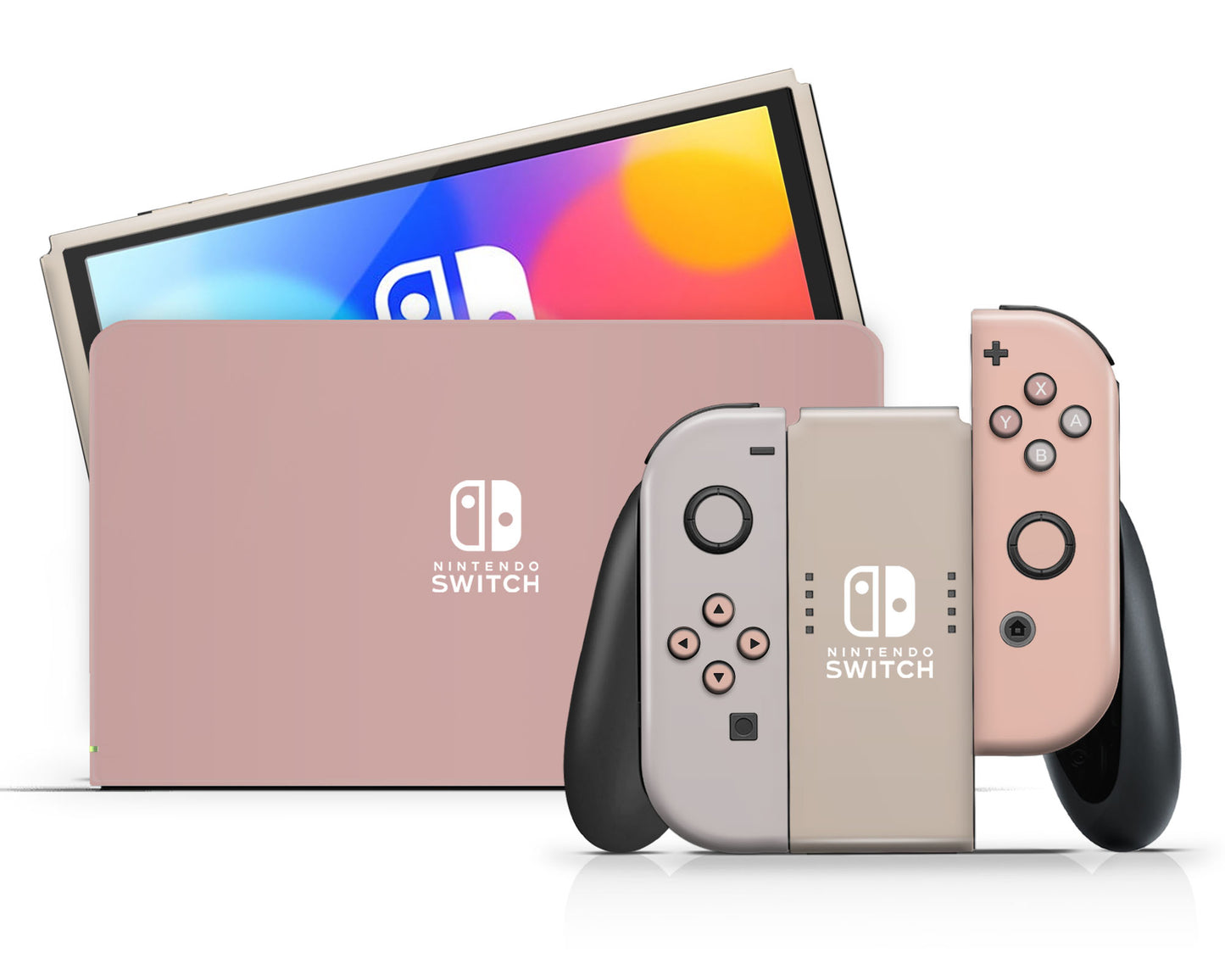 Ceramic Rose Pastels Nintendo Switch OLED Skin Gift Set