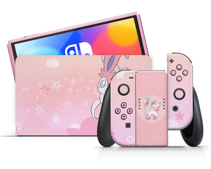 Pokemon Sylveon Nintendo Switch OLED Skin Limited Edition Bundle