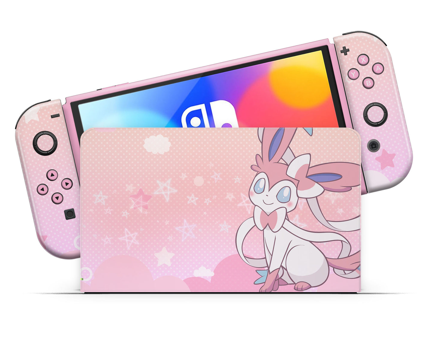 Pokemon Sylveon Nintendo Switch OLED Skin Limited Edition Bundle