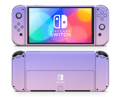 Pastel Purple Pink Gradient Nintendo Switch OLED Skin