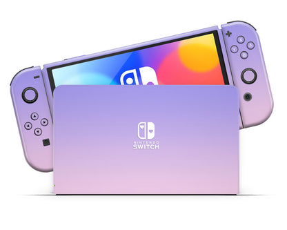 Pastel Purple Pink Gradient Nintendo Switch OLED Skin