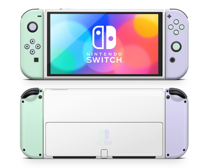 Retro Mint Purple Disco Gaming Nintendo Switch OLED Skin