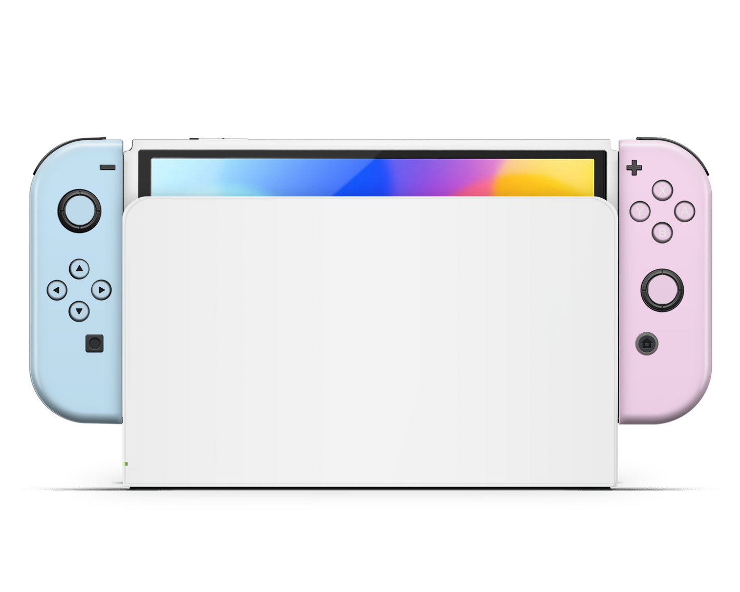 Classic Baby Pink Blue Nintendo Switch OLED Skin