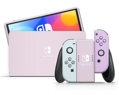 Pastel Cotton Candy Nintendo Switch OLED Skin