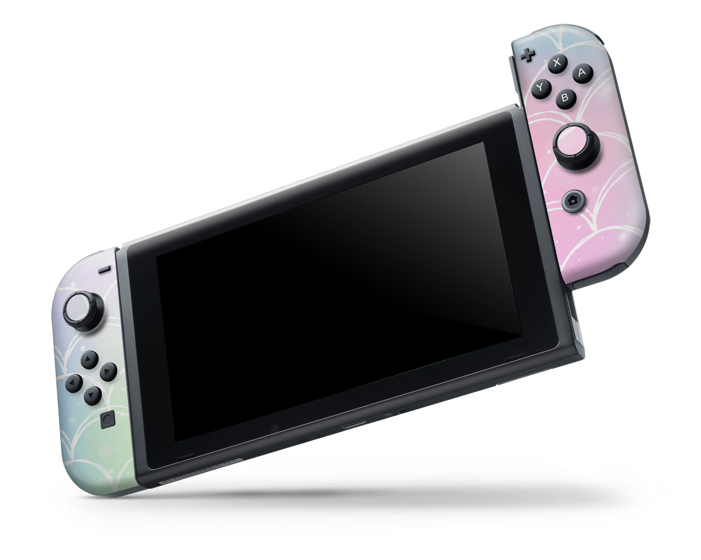 Iridescent Pastel Mermaid Nintendo Switch OLED Skin