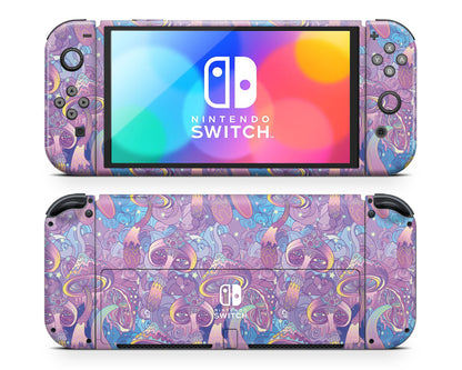 Psychedelic Mushroom Nintendo Switch OLED Skin