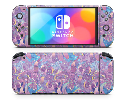 Psychedelic Mushroom Nintendo Switch OLED Skin