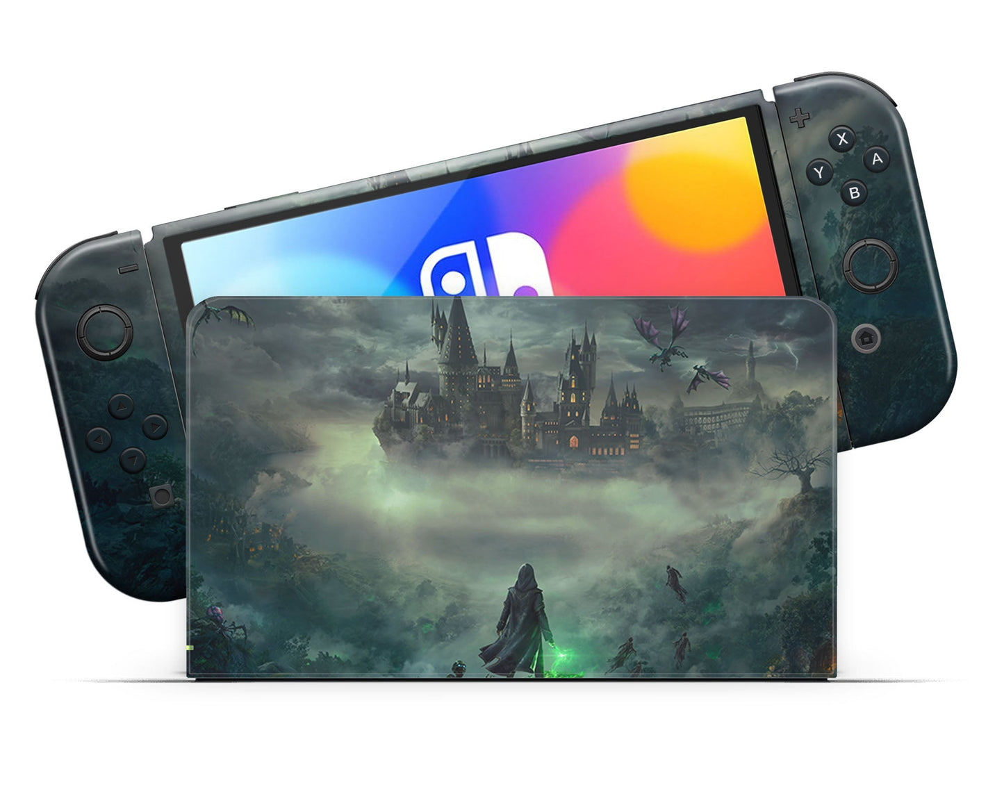 Lux Skins Nintendo Switch OLED Hogwarts Legacy Full Set Skins - Pop culture Harry Potter Skin