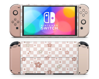 Lux Skins Nintendo Switch OLED Ceramic Rose Danish Pastel Classic no logo Skins - Art Floral Skin