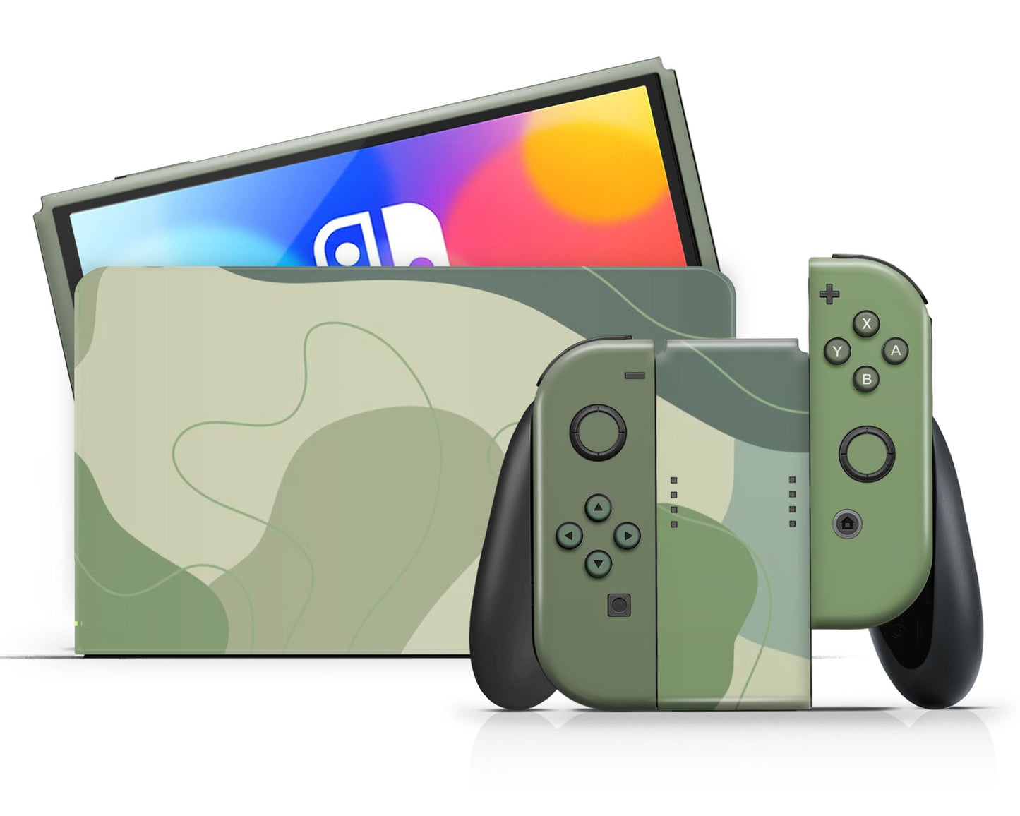 Lux Skins Nintendo Switch OLED Sage Enchanted Forest Classic no logo Skins - Pattern Abstract Skin