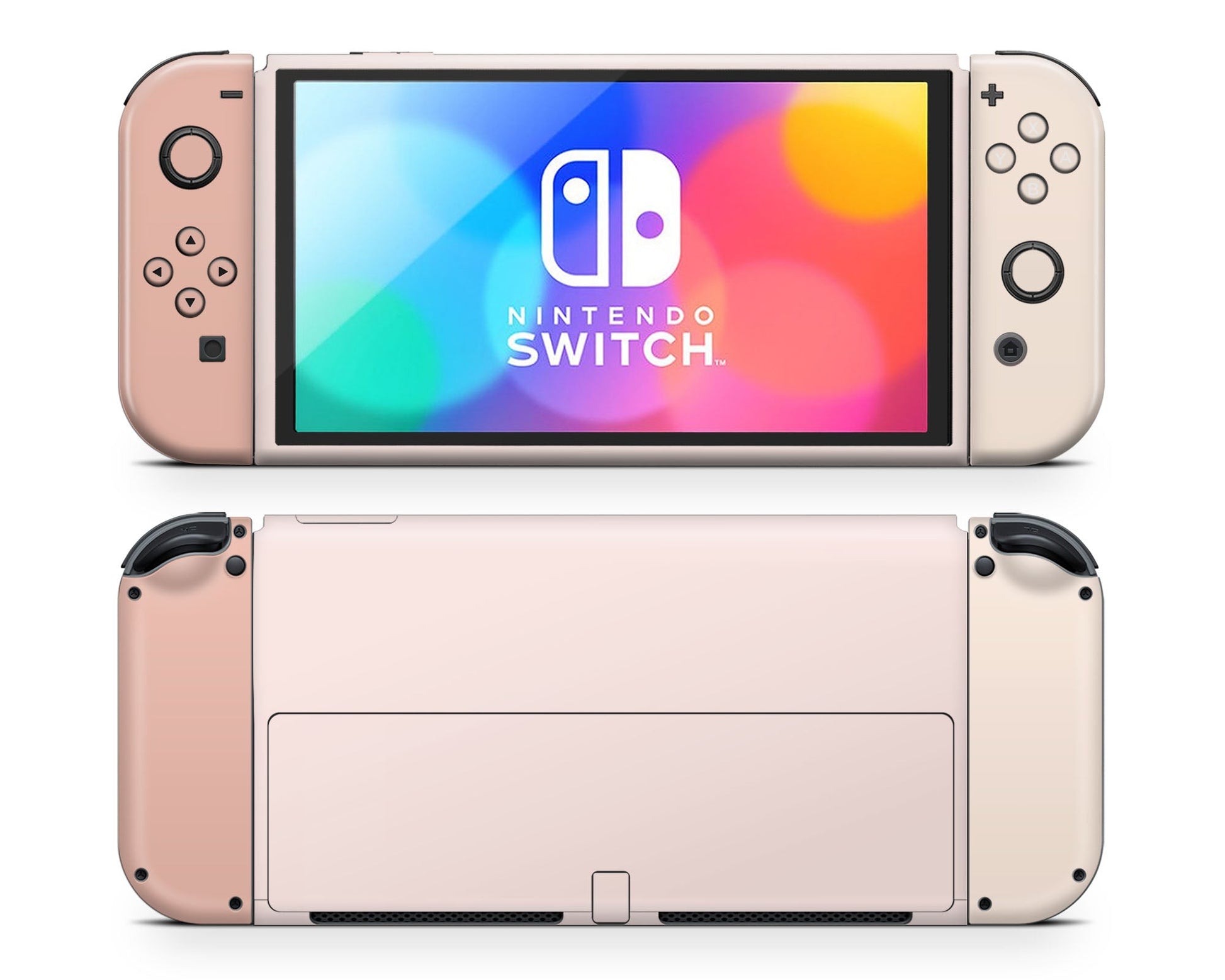 Lux Skins Nintendo Switch OLED Paris Nude Classic no logo Skins - Solid Colours Colour Blocking Skin