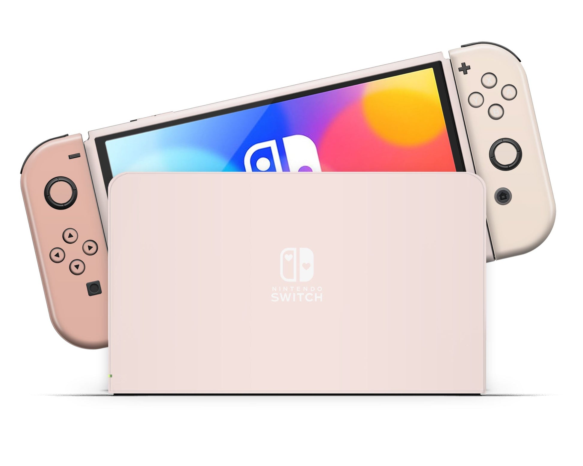 Lux Skins Nintendo Switch OLED Paris Nude Classic no logo Skins - Solid Colours Colour Blocking Skin