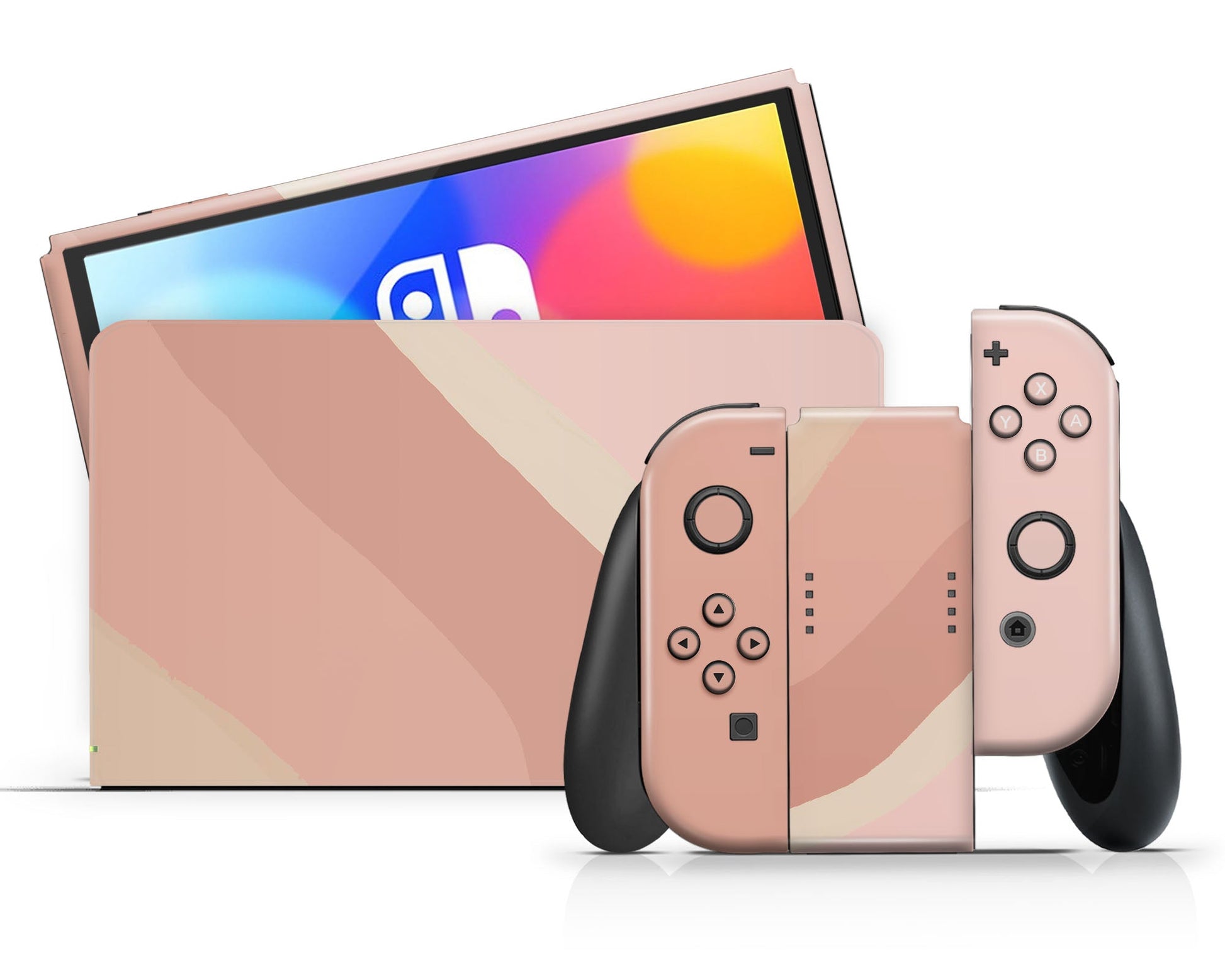 Lux Skins Nintendo Switch OLED Rose Wave Classic no logo Skins - Art  Skin