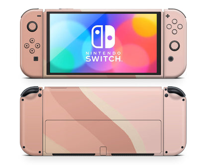 Lux Skins Nintendo Switch OLED Rose Wave Classic no logo Skins - Art  Skin