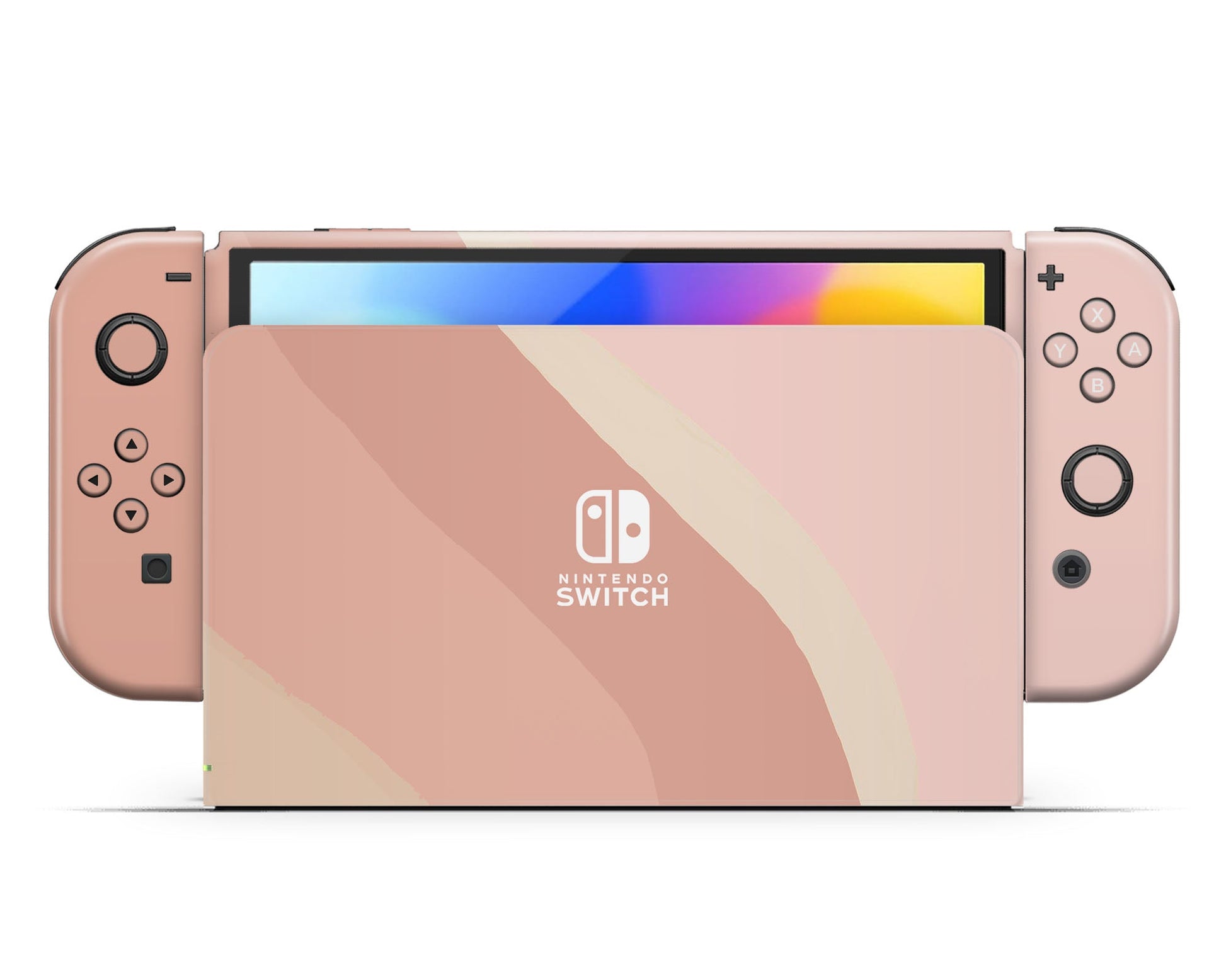 Lux Skins Nintendo Switch OLED Rose Wave Hearts logo Skins - Art  Skin