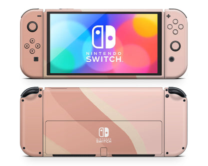 Lux Skins Nintendo Switch OLED Rose Wave Classic no logo Skins - Art  Skin