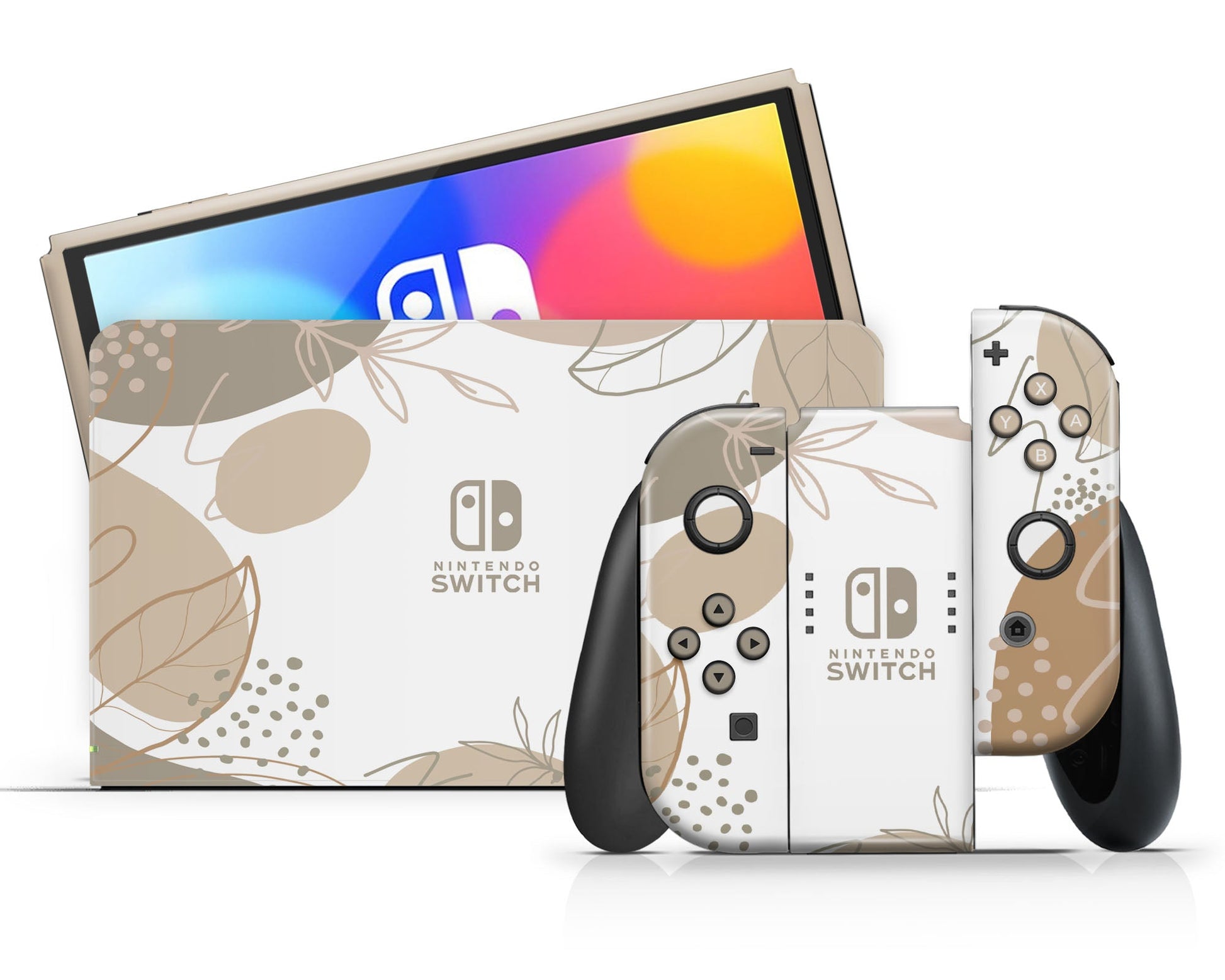 Lux Skins Nintendo Switch OLED Natural Abstract Classic no logo Skins - Pattern Abstract Skin