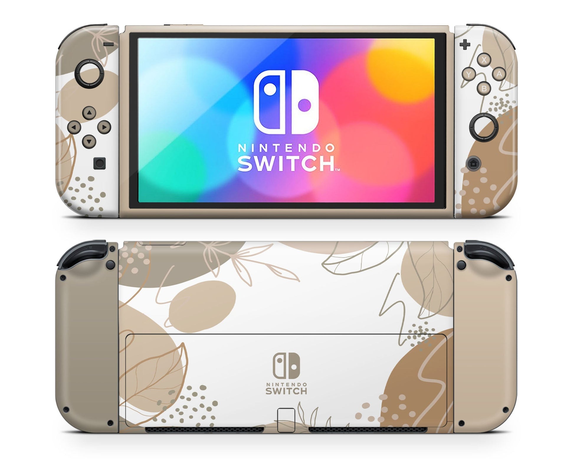 Lux Skins Nintendo Switch OLED Natural Abstract Classic no logo Skins - Pattern Abstract Skin