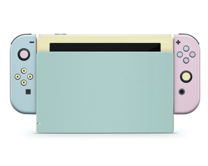 Seafoam Retro 80s Pastel Blocking Nintendo Switch Skin Value Set