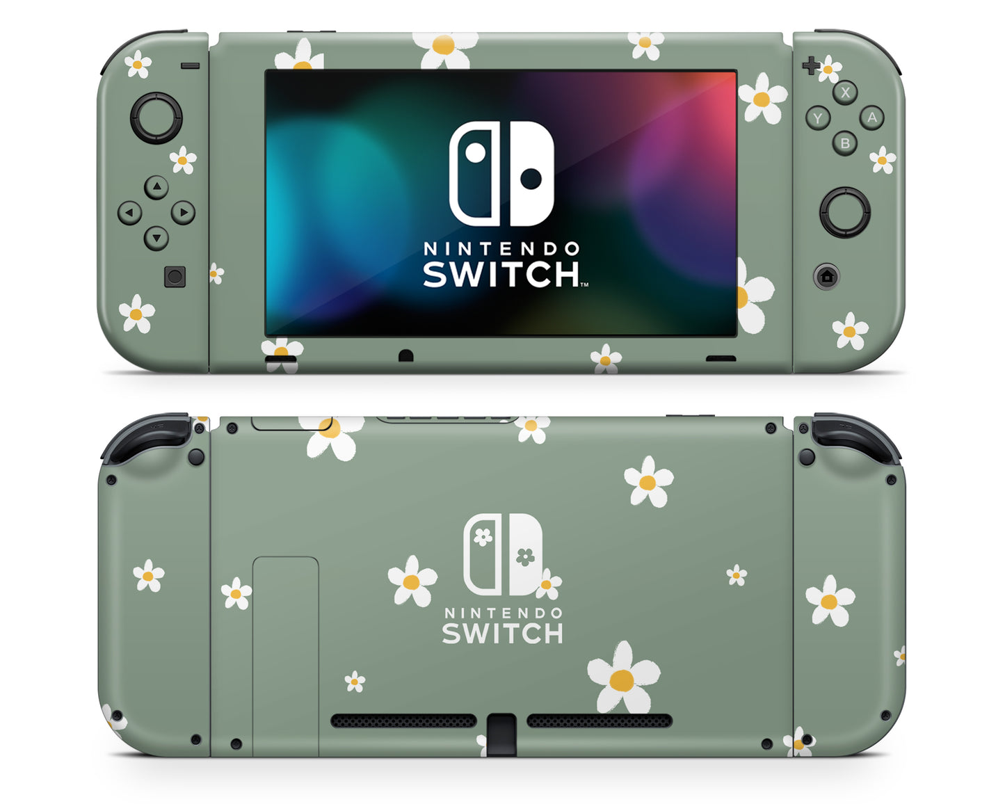 Forest Daisy Nintendo Switch Skin