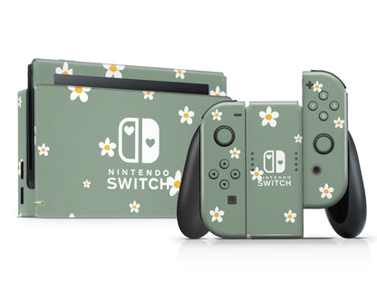 Forest Daisy Nintendo Switch Skin