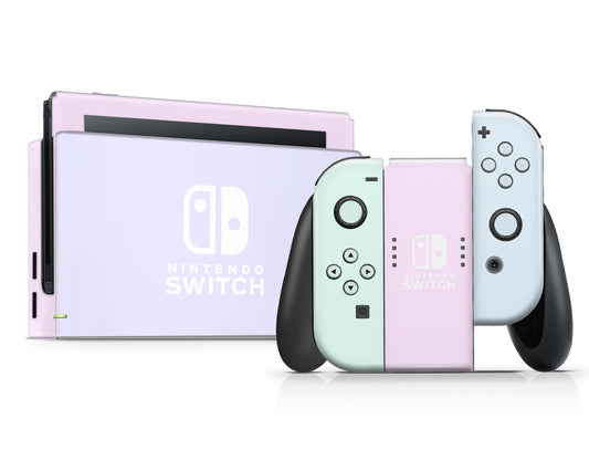 Pastel Macaron Teaparty Nintendo Switch Skin