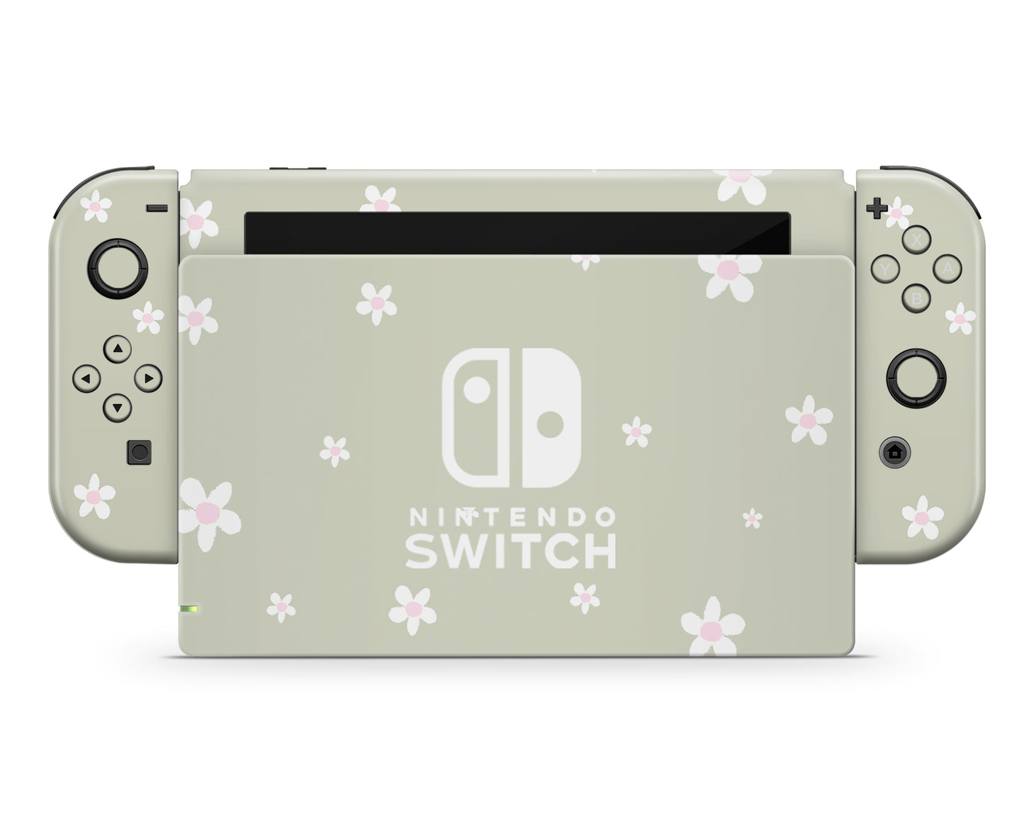 Matcha Daisy Nintendo Switch Skin