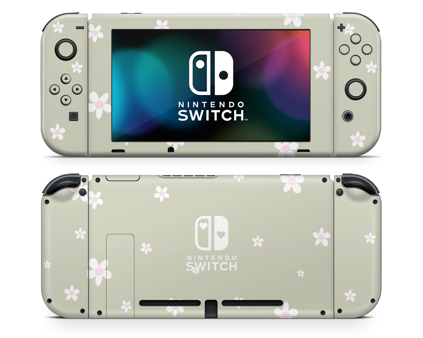 Matcha Daisy Nintendo Switch Skin