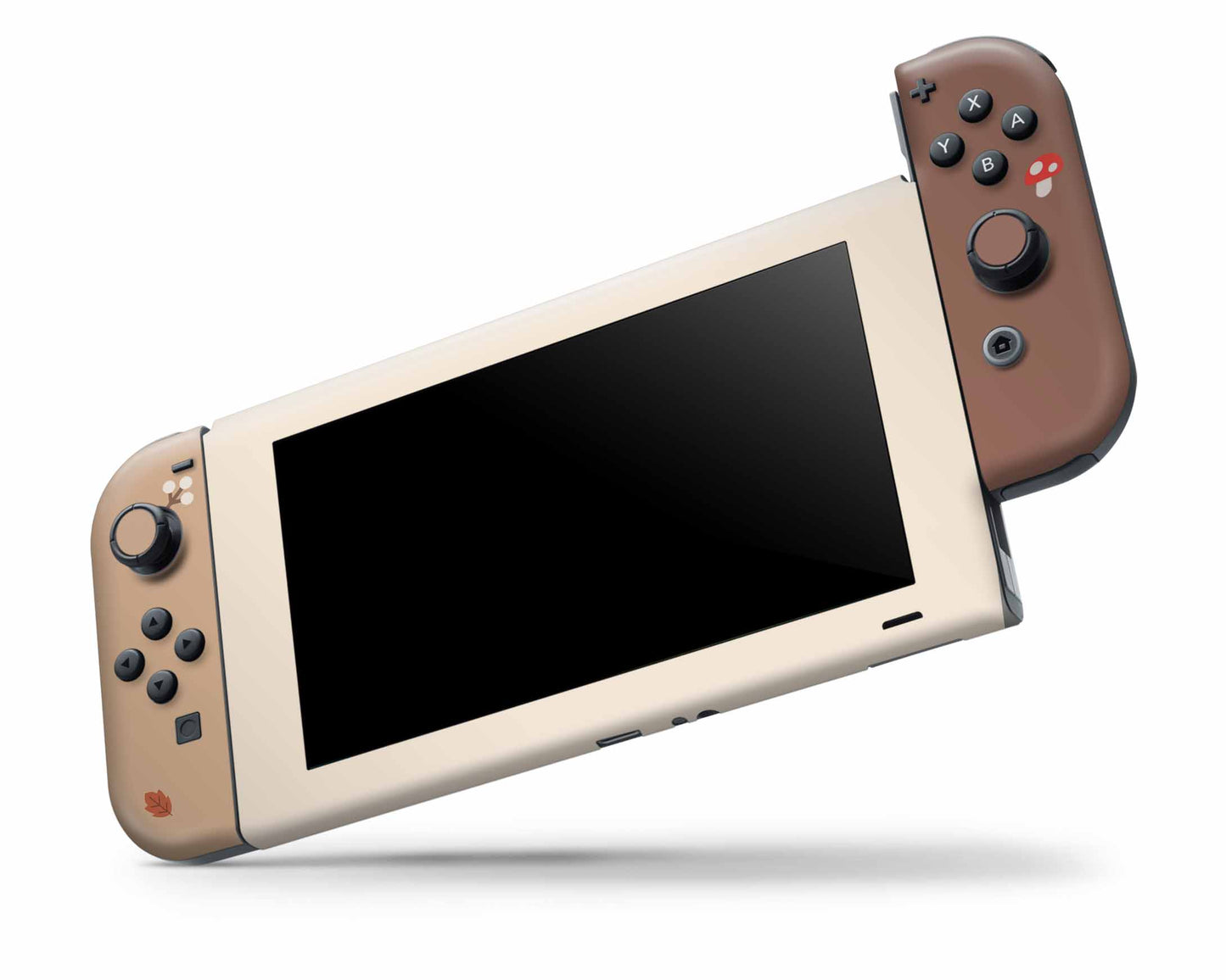 Cute Mushroom Leaves Nintendo Switch Skin