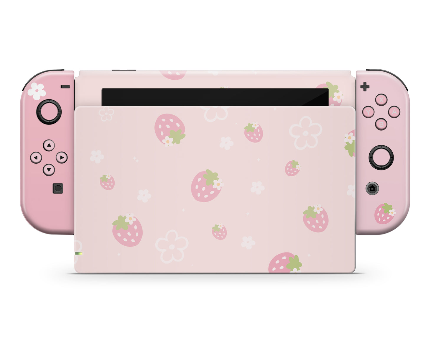 Sweet Strawberry Pink Nintendo Switch Skin