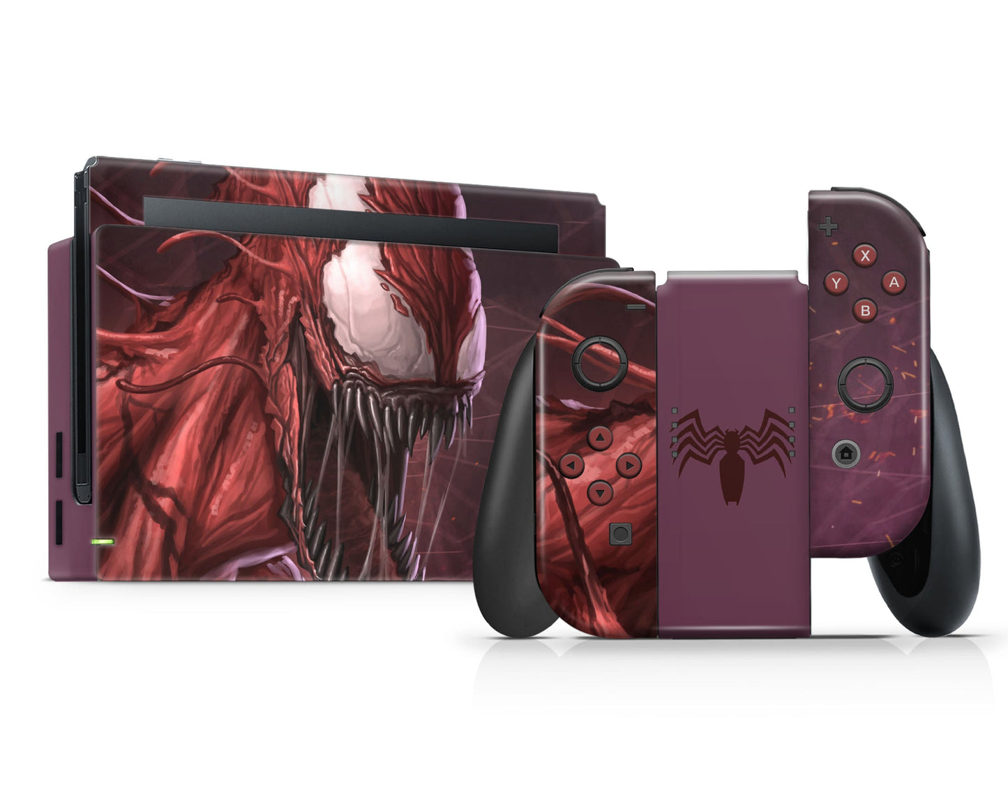 Lux Skins Nintendo Switch Red Carnage Full Set Skins - Pop culture Venom Skin