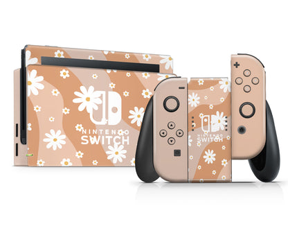 Summer Daisy Nintendo Switch Skin