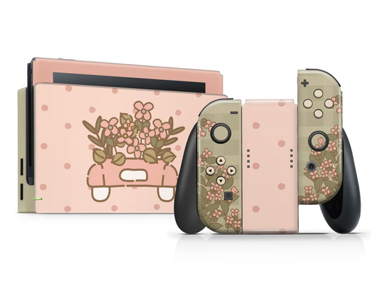 Lux Skins Nintendo Switch Cottage Core Car Full Set Skins - Art Animals Skin