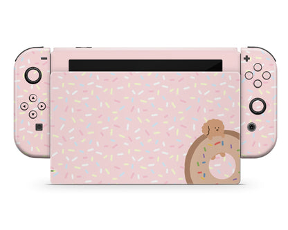 Lux Skins Nintendo Switch Sweet Donut Puppy Joycons Only Skins - Art Animals Skin