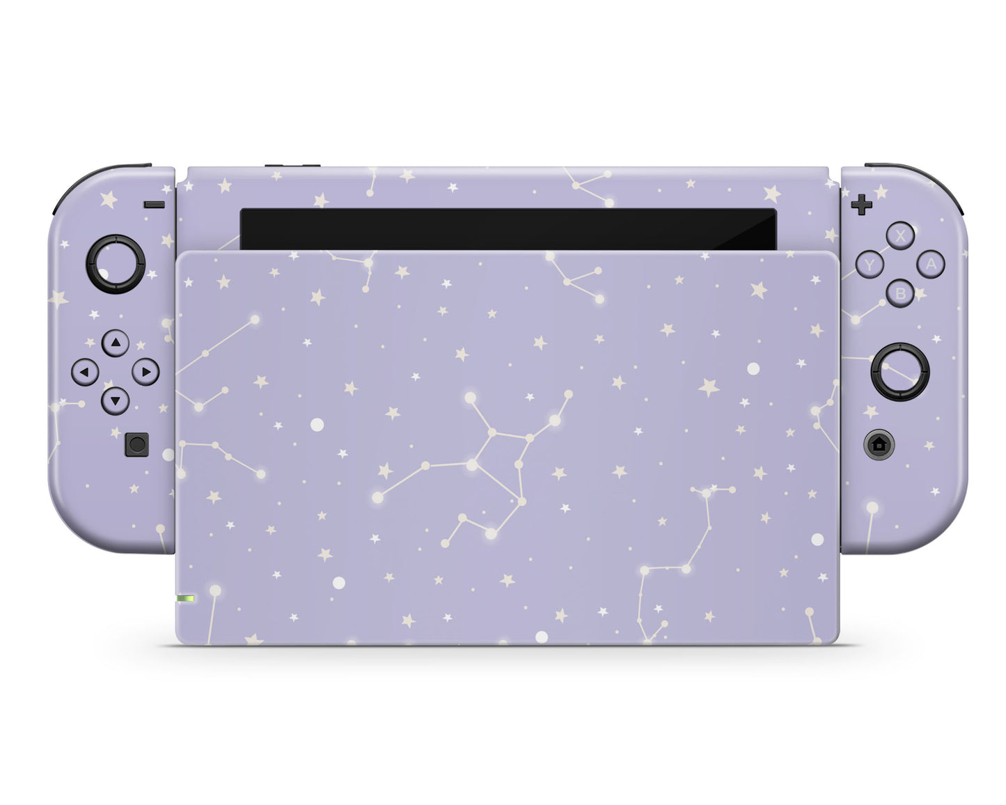 Constellation Stargazing Purple Nintendo Switch Skin