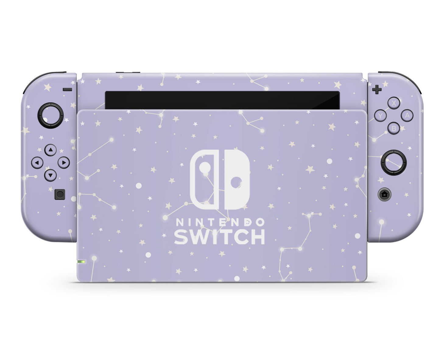 Constellation Stargazing Purple Nintendo Switch Skin