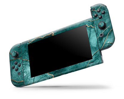 Ethereal Green Marble Nintendo Switch Skin