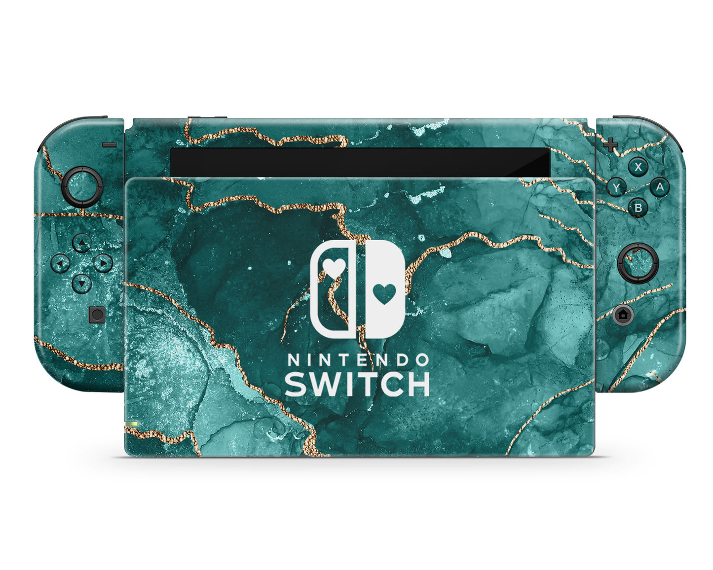 Ethereal Green Marble Nintendo Switch Skin