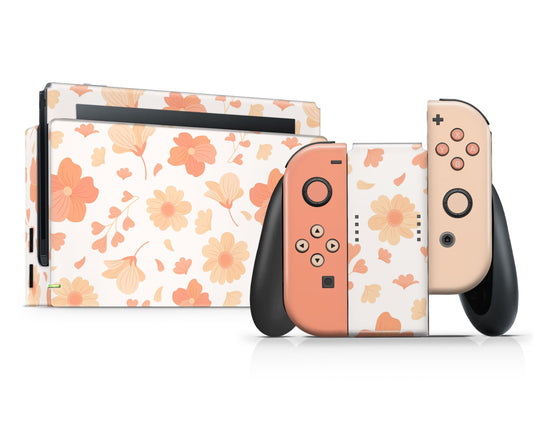 Orange Spring Season Nintendo Switch Skin