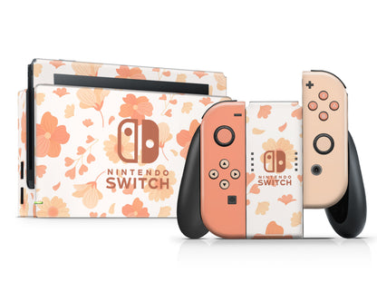 Orange Spring Season Nintendo Switch Skin