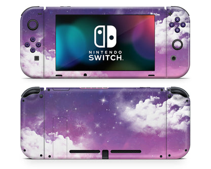 Purple Night Clouds Nintendo Switch Skin