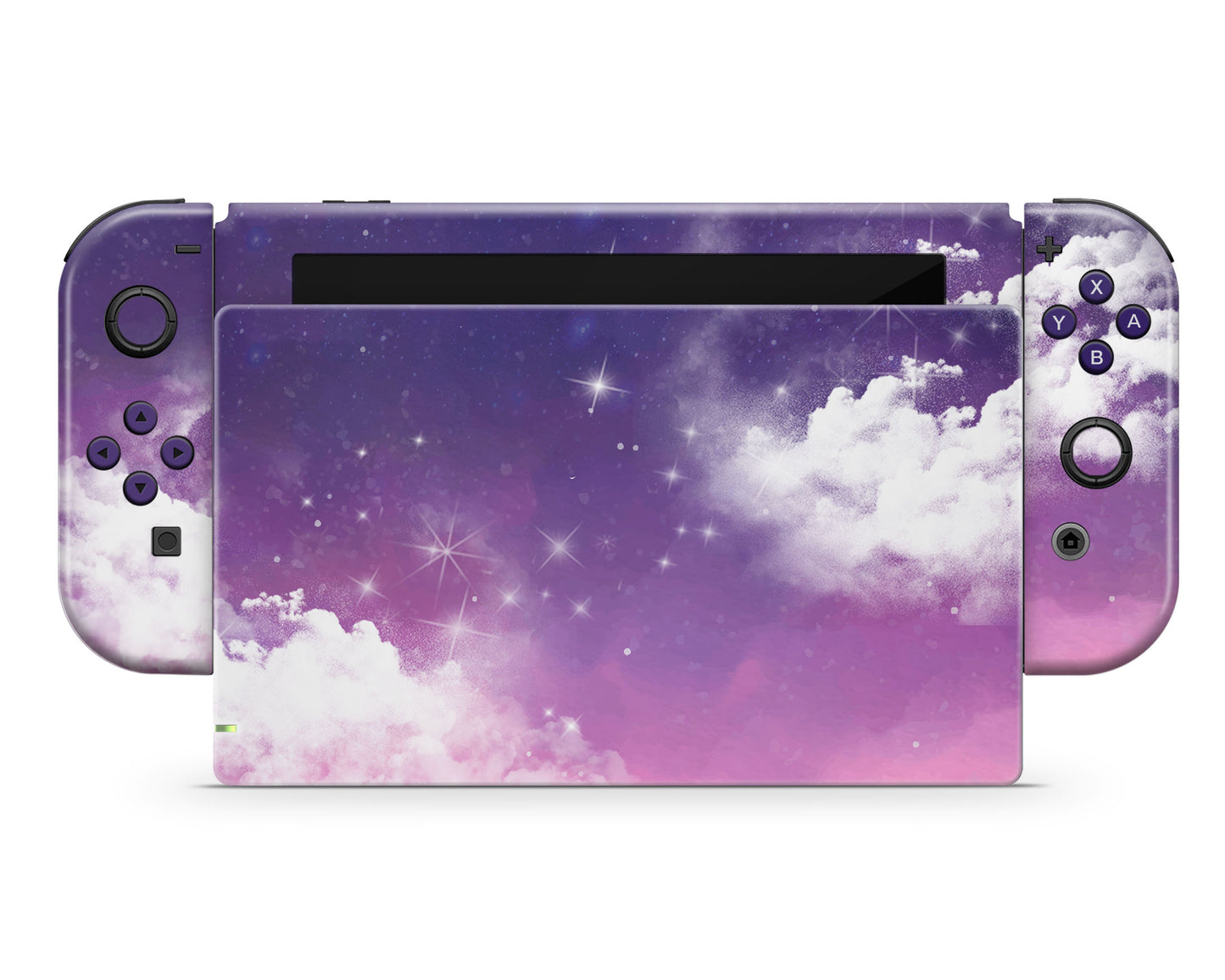 Purple Night Clouds Nintendo Switch Skin