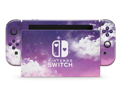 Purple Night Clouds Nintendo Switch Skin