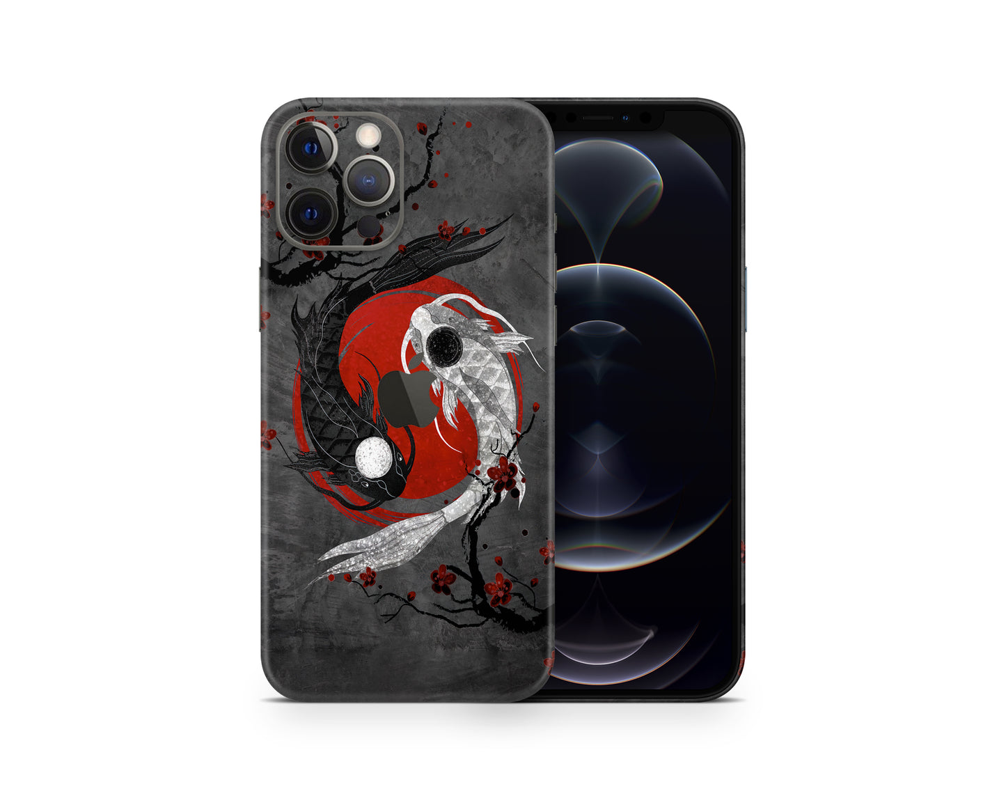 Yin Yang Rose Koi iPhone Skin