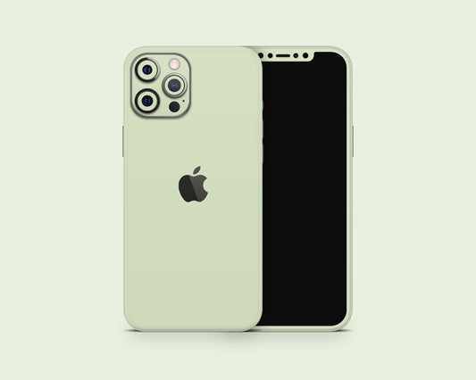 Lux Skins iPhone Light Green iPhone 16 Pro Max Skins - Solid Colours Apple Colour Series Skin