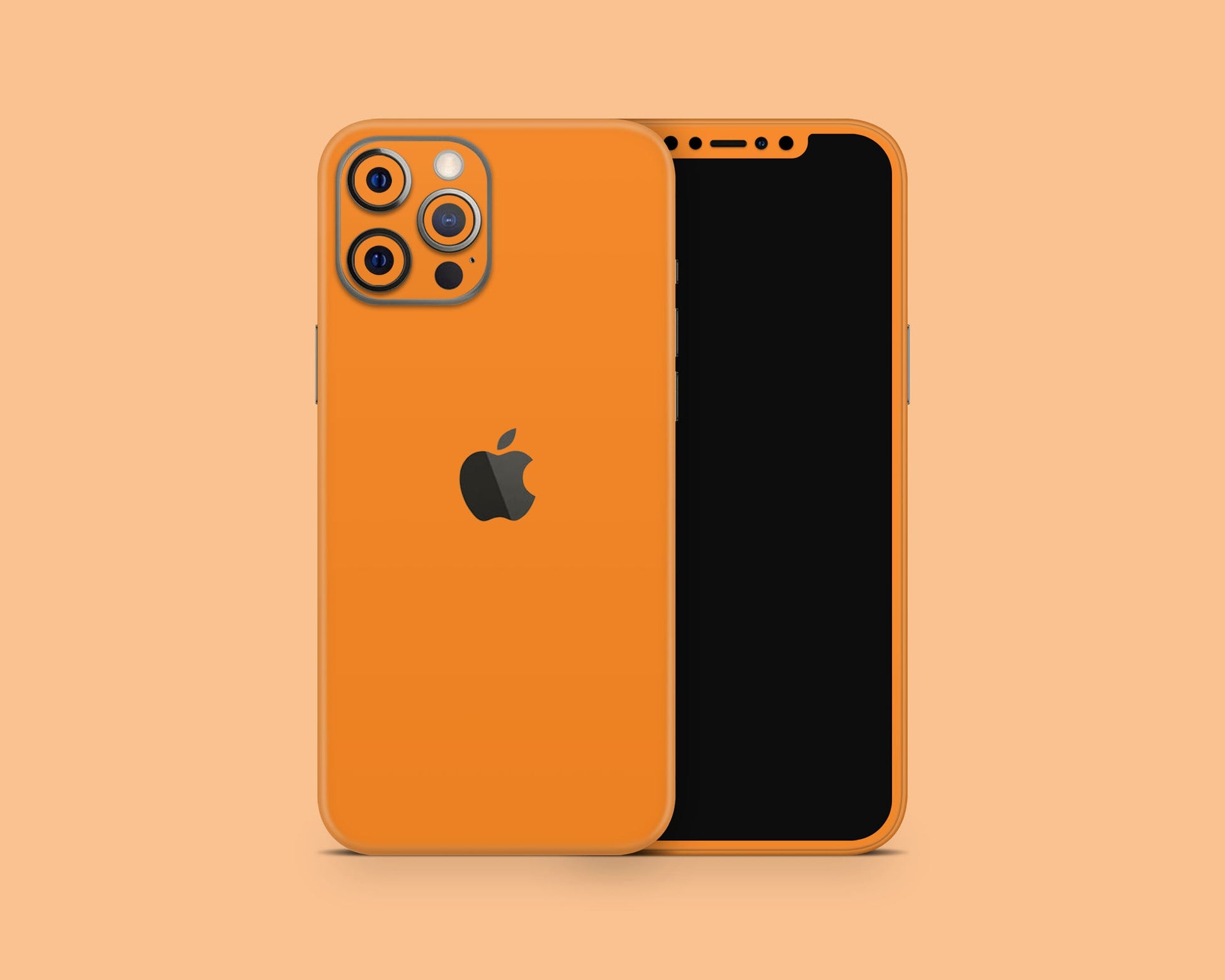 Lux Skins iPhone MC Orange iPhone 16 Pro Max Skins - Solid Colours Insanity Series Skin