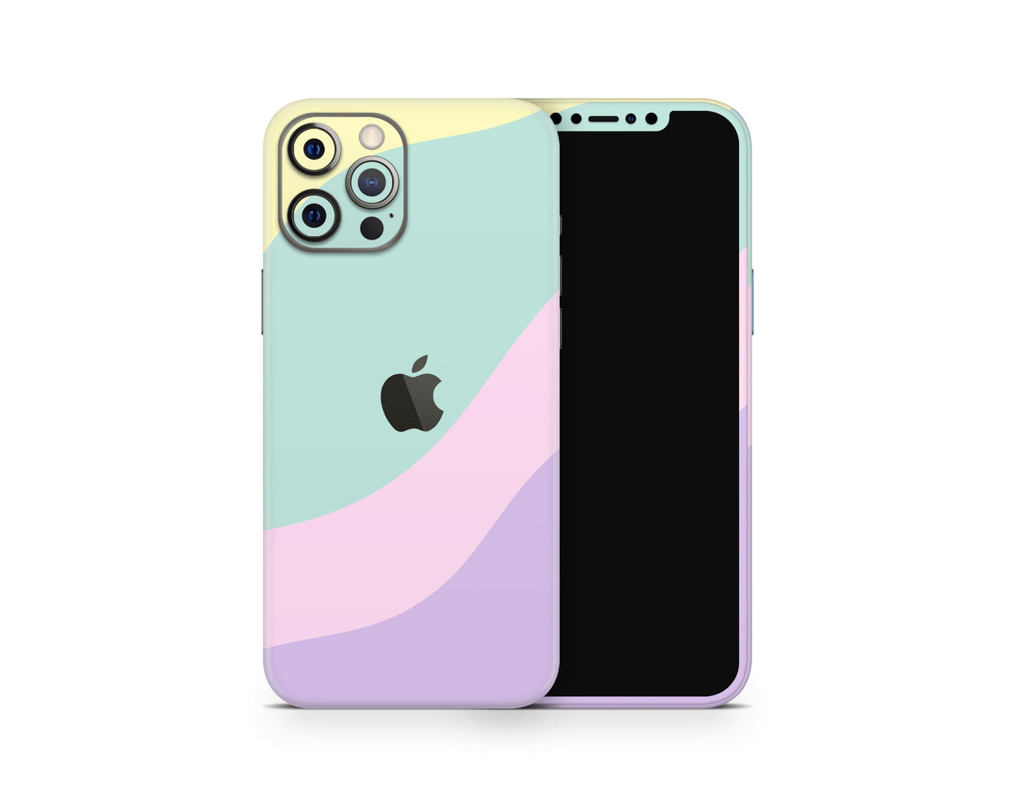 Lux Skins iPhone Retro 80s Abstract Color Blocking iPhone 16 Pro Max Skins - Solid Colours Colour Blocking Skin