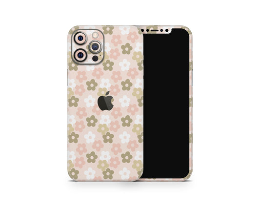 Lux Skins iPhone Retro Parisian Pink Floral iPhone 16 Pro Max Skins - Art FLoral Skin